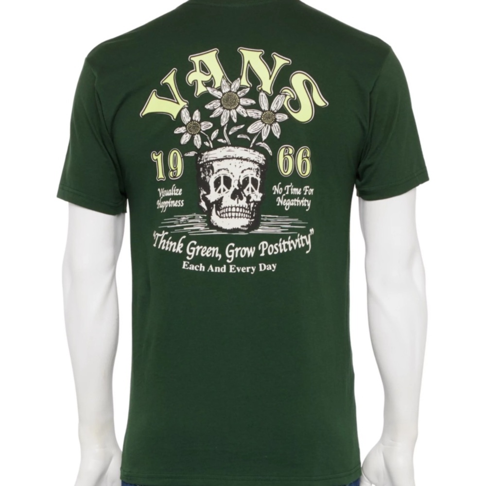 Vans olive faded Green Short Sleeve Graphic Tee